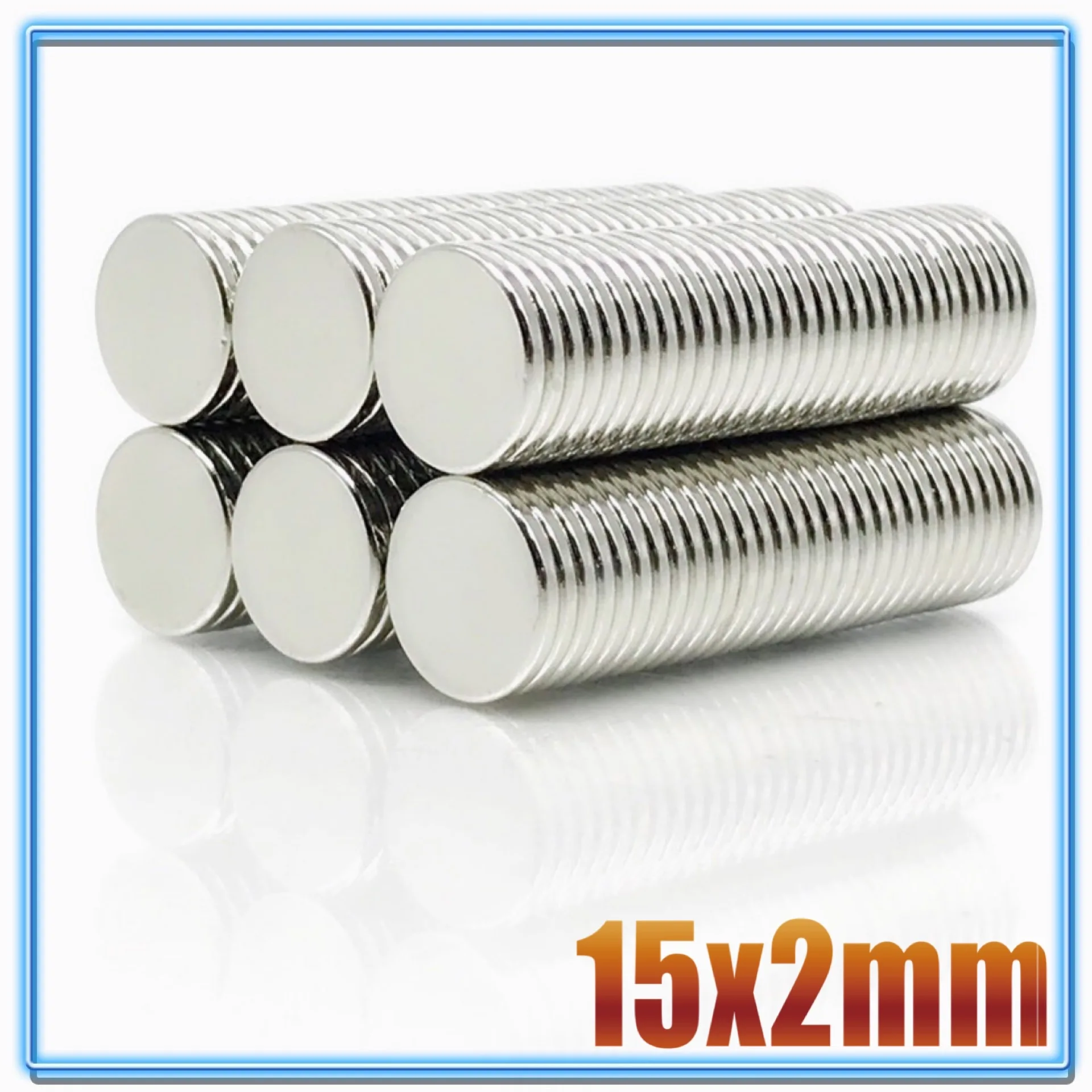 3/10/30/60/100 Pcs 15x2 Round NdFeB Super Strong Neodymium Magnet N35 Super Powerful Small imanes Permanent Magnetic Disc imanes