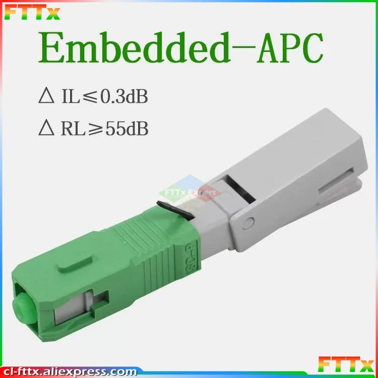 100PCS SC APC/UPC-1803 FTTH Optical fibe quick connector SC APC FTTH Fiber Optic Fast Connector SC UPC Fiber Assembly connector