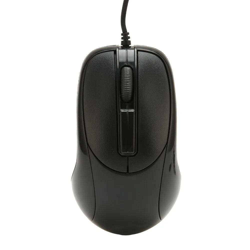Responsive 3 Buttons Wired for PS2 Optical Mouse Portable Black Gaming Mouse Ergonomic Mouse Gaming