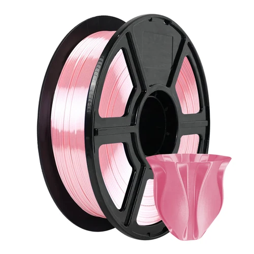 Imagen 2 del producto Filamento de impresora 3D de rosa de seda y rosa de 1,75 mm, 250 g, material PLA de alta calidad, superficie lisa, filmento FDM sin encordar