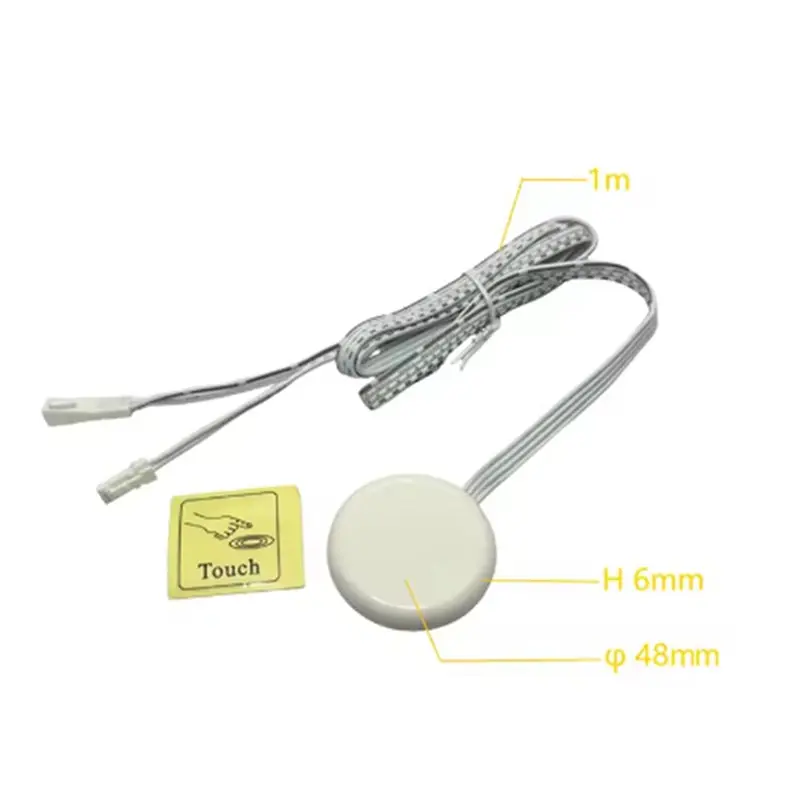 ABJI-4X Penetrable Wood Panel Wireless Touch Sensor LED Light Switch Hand Sweep Control Dimmable Touch Dimmer