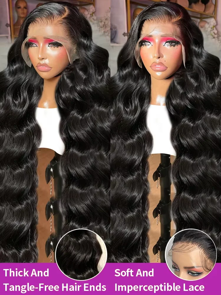 

Peruvian Raw 200% Density 32 34 inch 13x6 HD Lace Front Wigs Human Hair Body Wave 13x4 Frontal Wigs Women Glueless Closure Wigs