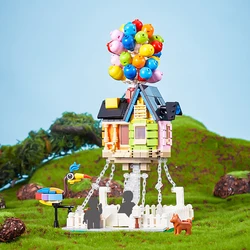 635pcs Ideas Balloon House Flying Up Home Garden Sky Adventure 7025 Building Block Sets Compatible With Model Toy Kid Gift