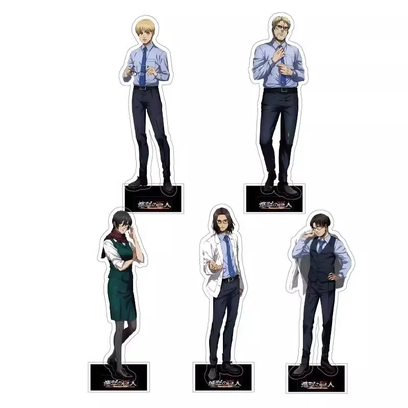 

Anime Levi Ackerman Mikasa Eren Yeager Armin Arlert Reiner DIY Custom Acrylic Stand Plate Cartoon Cosplay Figure Character Prop