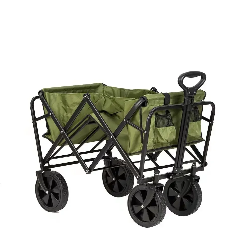 Hot Selling Outdoor Camping Cart Portable Foldable Trolley Wagon Camping Car Picnic Equipment Trolley