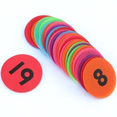 

36Pcs Colored Number Stickers Self-Adhesive Labels for Classroom Office Home Floor Markers Number Stickers Identification
