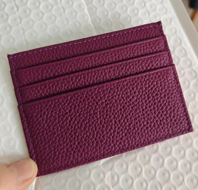 Kreditkartenetui aus Leder, individueller Initialenhalter, personalisierte Initiale, schlanke Geldbörse, Monogramm, Namensbrieftasche, Kartenhalter, DIY, Weihnachten