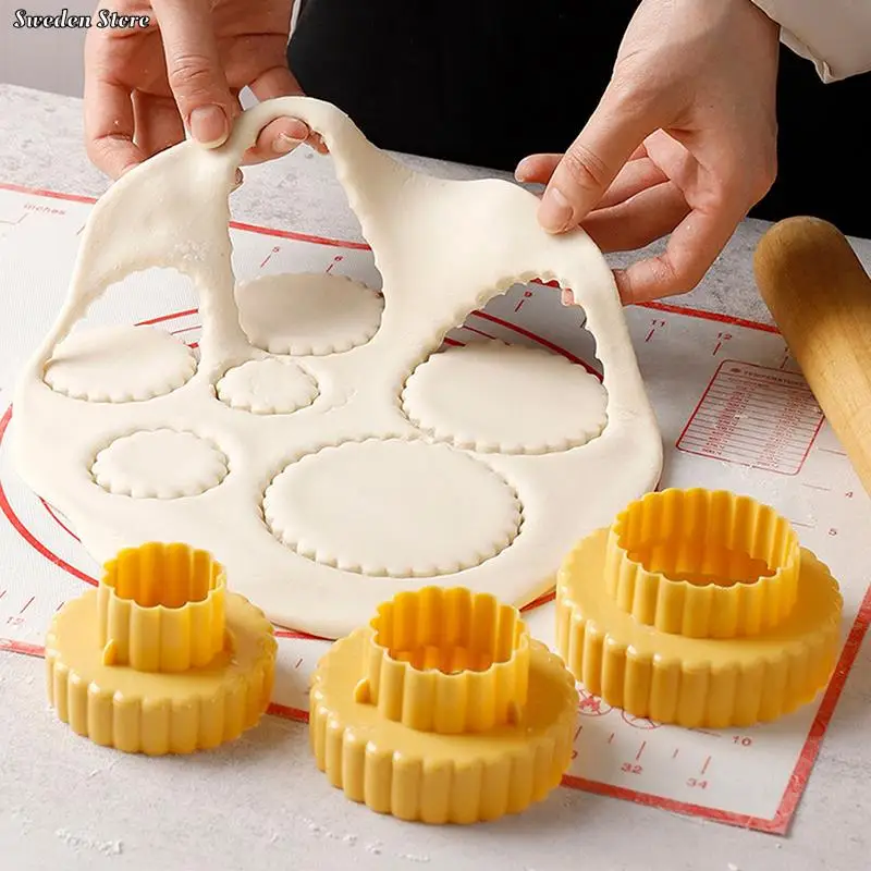 1/3pcs DIY Mold Multifunctional Cookie Cutter Cake Decorating Fondant Cutters Tool Linzer Fudge Pastry Decoration Baking Tool