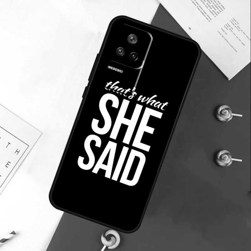 Michael Scott That’s What She Said Cover For Xiaomi 14T 11T 12T 13T Pro 13 14 15 Ultra POCO X7 Pro X3 X5 X6 F5 F6 M6 Pro Case