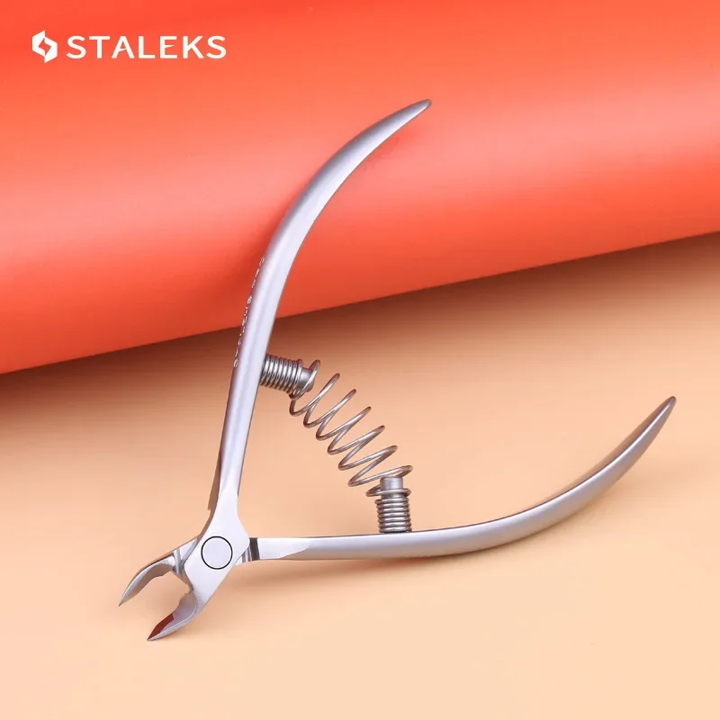 STALEKS Stainless Steel Toenail Cuticle Nipper High Precision Dead Skin Scissor Nail Cuticle Scissor Plier Manicure Tool NS-30-3