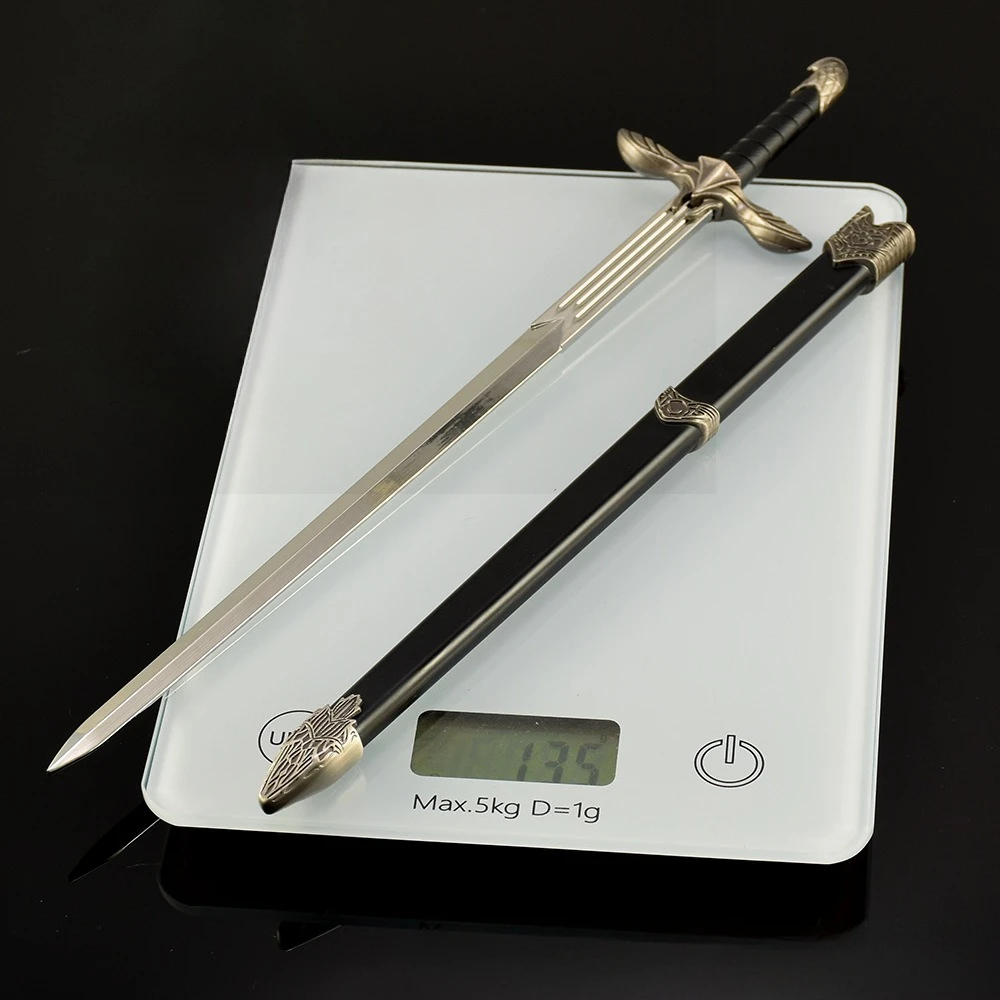 30 cm Assassin Game Perifere Zwaard van De Altai Wapen Middeleeuwse Midden-aarde Metalen Katana Samurai Zwaard Ornamenten Ambachten Geschenken