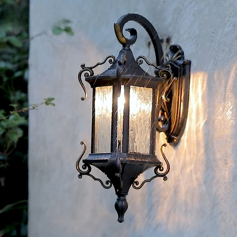 European outdoor wall lamp, outdoor courtyard waterproof street lamp, household villa wall, aisle, corridor, balcony, exterior w