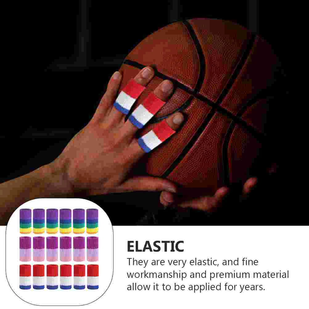 Thumb Splint Brace Rainbow Finger Cots Anti-skid Sleeve Basketball Support Protector