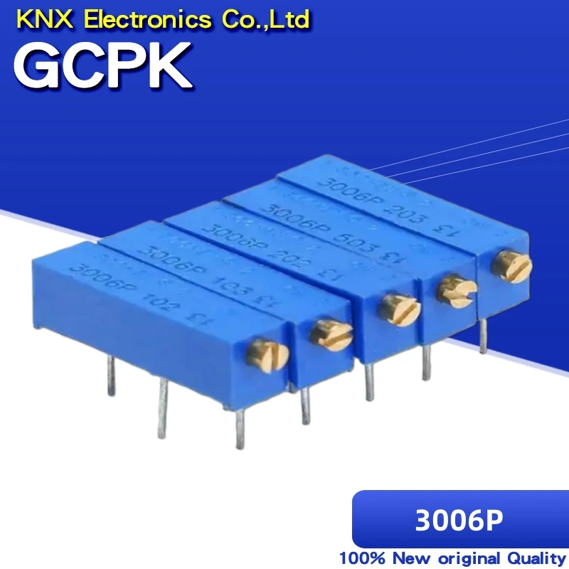 10PCS 3006P 100 ohm ~ 500K ohm Trimmer Potentiometer Resistor 1K 2K 5K 10K 20K 50K 100K 200K 500K 1M 100R 200R 500R