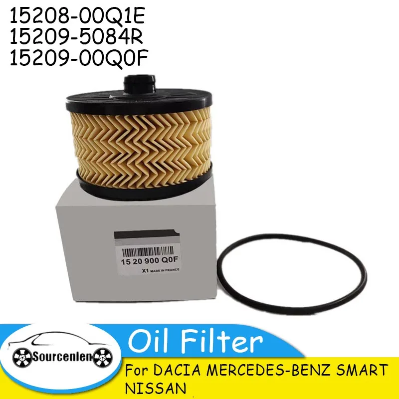 1520800Q1E 152095084R 1520900Q0F Oil Filter for DACIA MERCEDES-BENZ SMART NISSAN