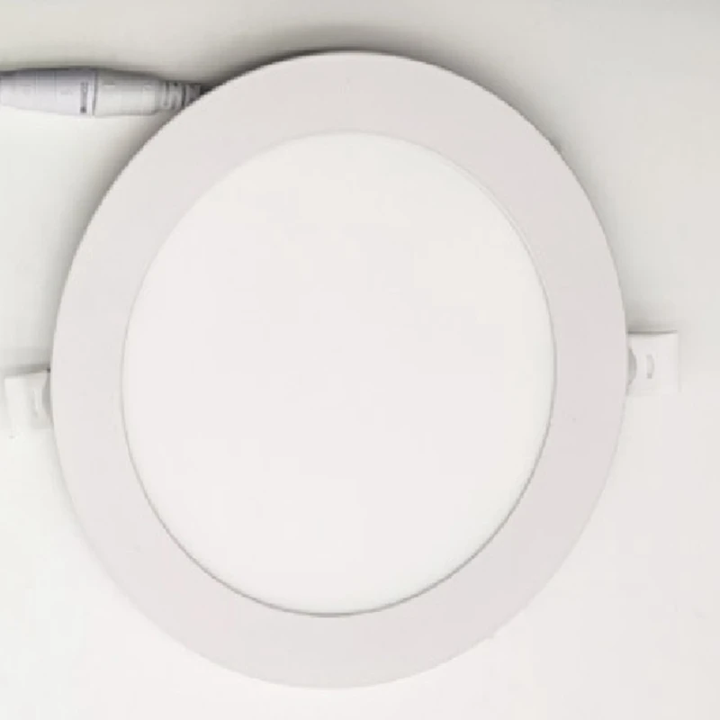 12W 1CM Panel Light Ultra-Thin Recessed Circular Downlight Kitchen Foot Tile LED Panel Light Recessed Round Panel Light Durable