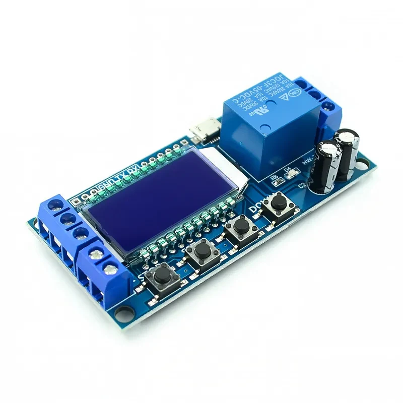 XY-LJ02 6-30V Micro USB Digital LCD Display Time Delay Relay Module Control Timer Switch Trigger Cycle Module