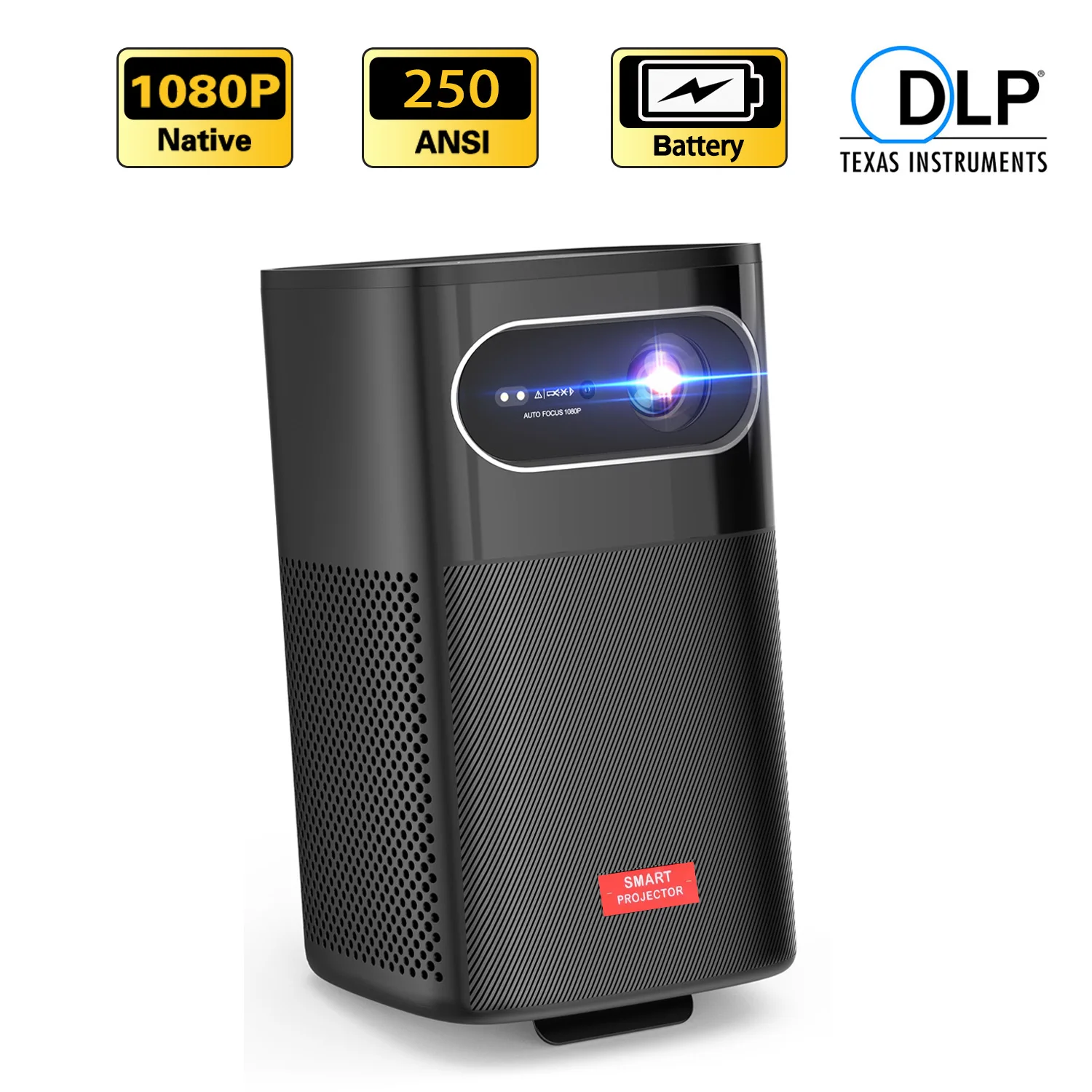 

CAAVITS YHM1 3D DLP 4K Mini 1080P Wi-Fi Smart LED DLP Android Мобильная портативная поддержка видео 4K Проектор Открытый домашний кинотеатр