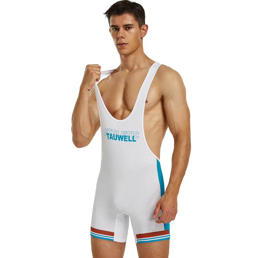 

2026 One-piece Vest Men's Fitness, Wrestling, Training Clothes, Sports Suspenders, Quick Drying, 9710