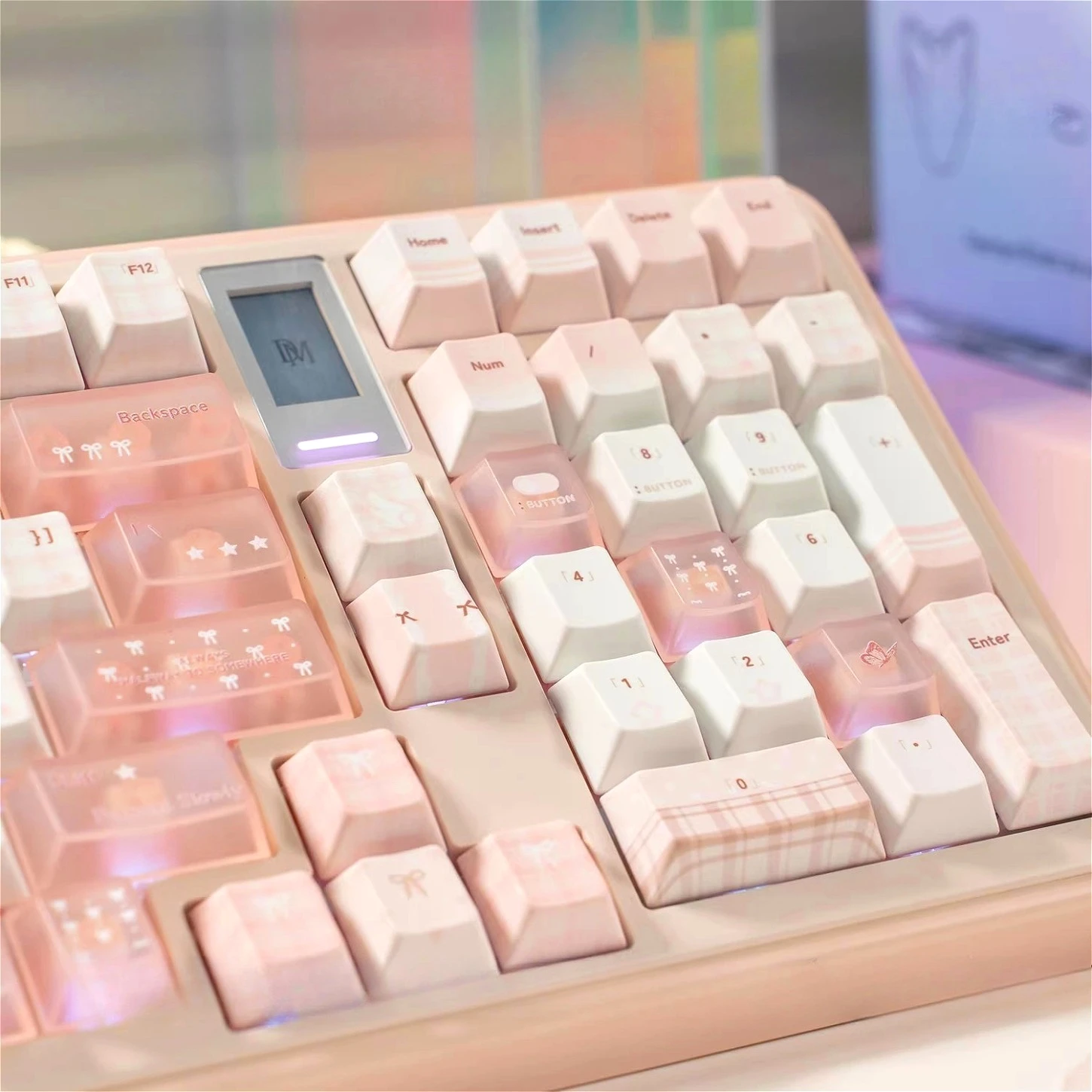 Minimalist Misty Cherry Key Cap Kit PBT/PC 26/143/169Additional Keys Suitable for60/64/84/98/108Personalized Mechanical Keyboard
