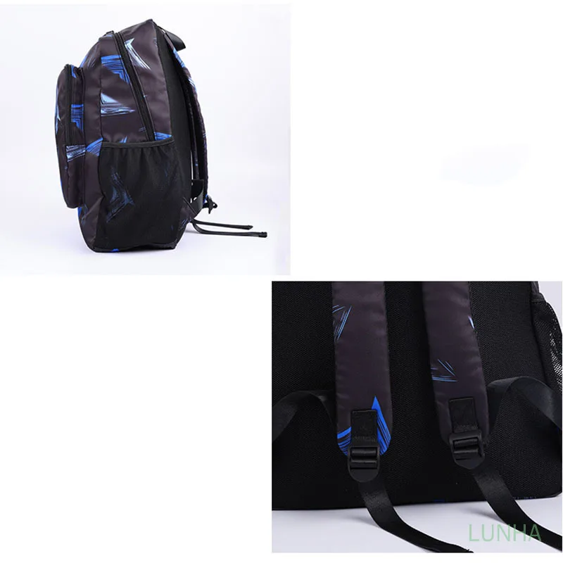 Bolsa escolar vintage de grande capacidade para meninos e meninas, sacos escolares de médio e médio, mochila de estudantes Oxford, preto