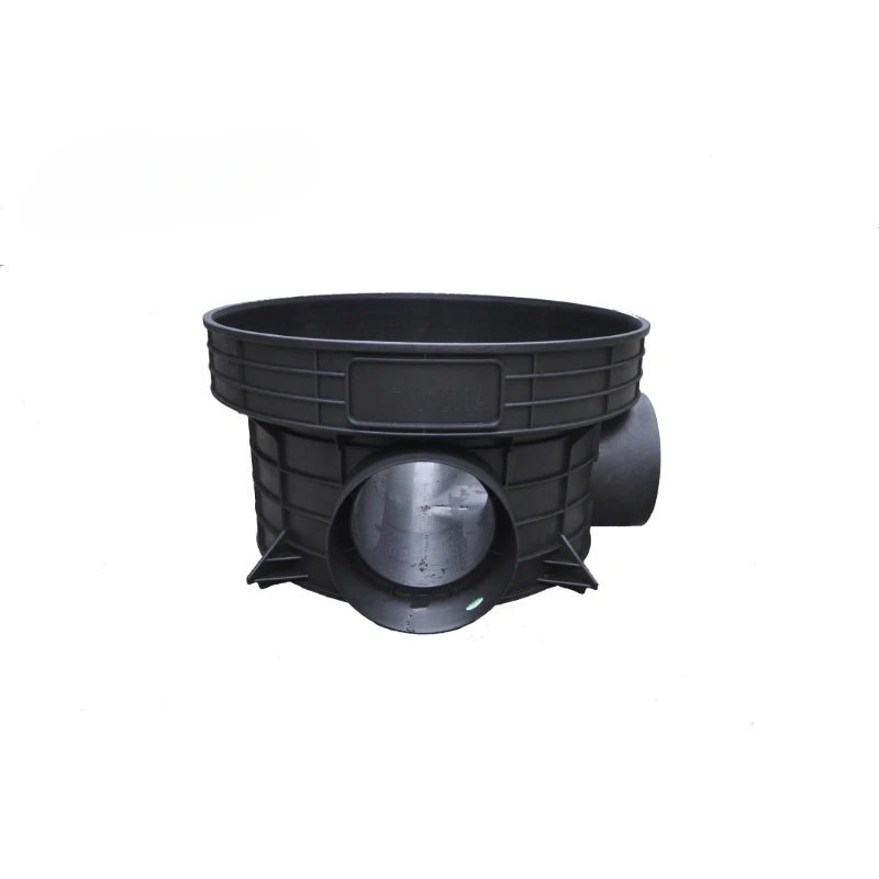 Plastic Manhole 90 Degrees Three holes Inspection Well dn700 plastic inspection well for sewage treatment sewage plastic pipe