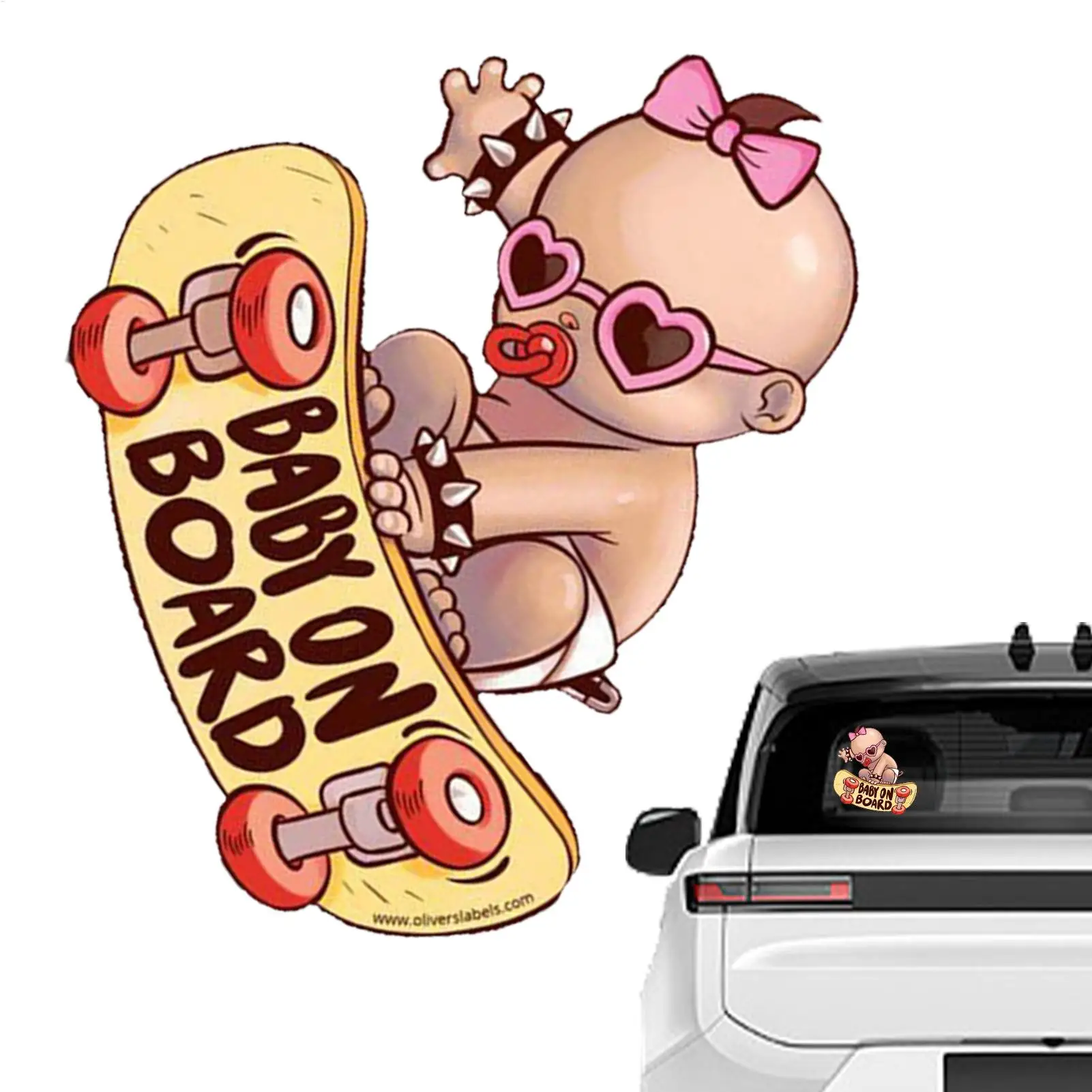 

Window Stickers For Car PVC Baby Scooter Design Door Decals For Automotive Scratch-Proof Adhesive Stickers For Sedan Motorcycles