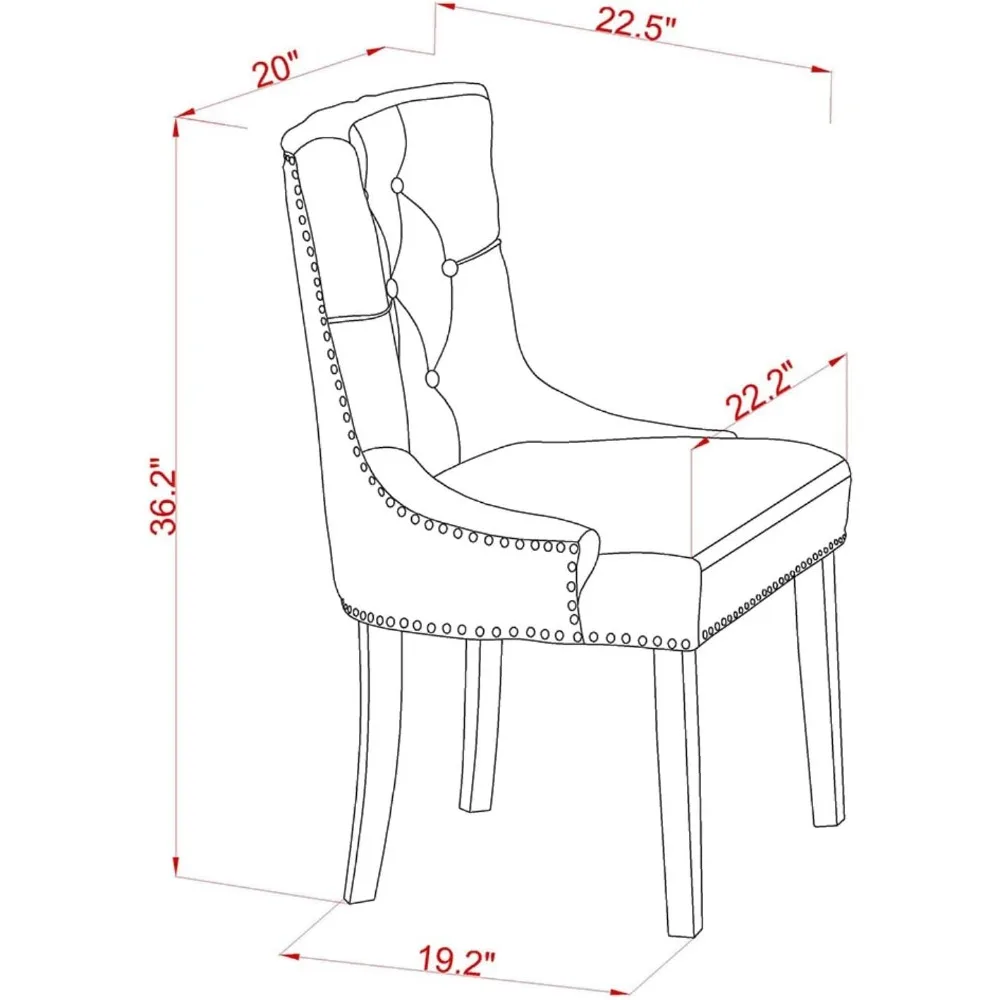 DLFR3-MAH-05 Комплект обеденной стойки из трех предметов для небольших помещений содержит круглый обеденный стол с выдвижным листом и 2 обивка из льняной ткани