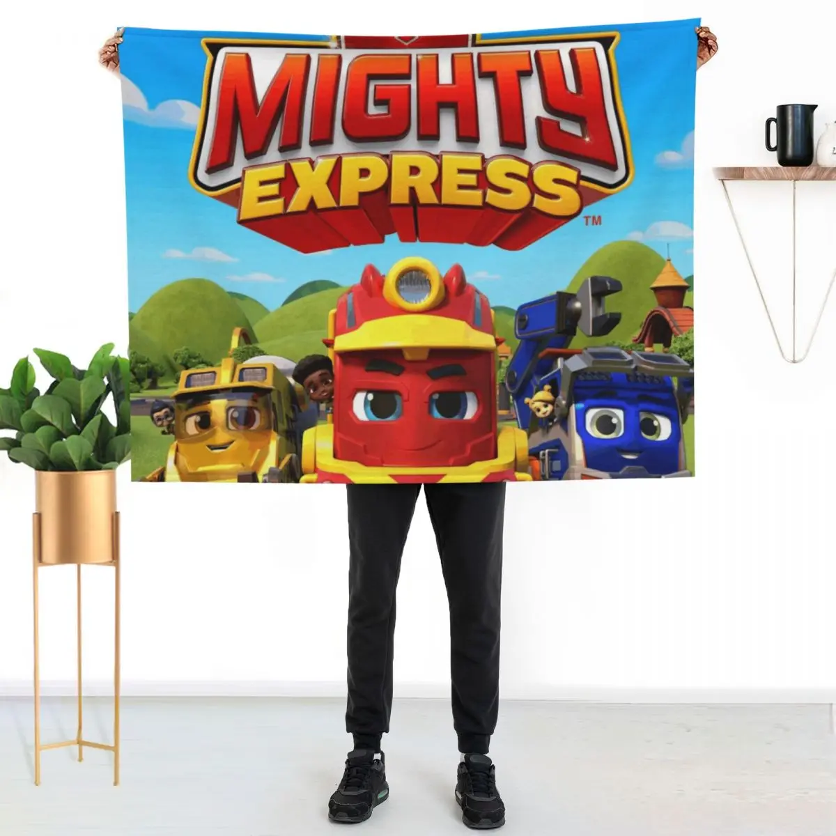 

Mighty Express Throw Blanket Breathable Lightweight Blanket for Adults Kids
