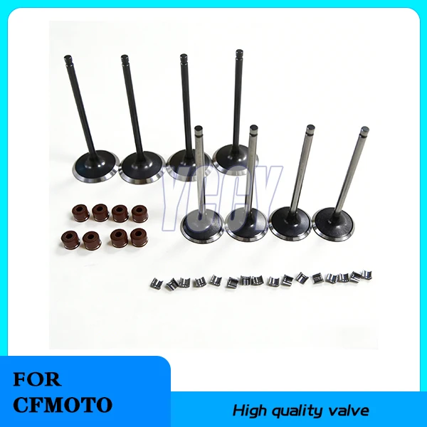 

Аксессуары для двигателя мотоцикла, комплект впускного клапана с сальником, стопорная пластина, клапан для CFMOTO CF650 CF650NK 650NK 650 NK