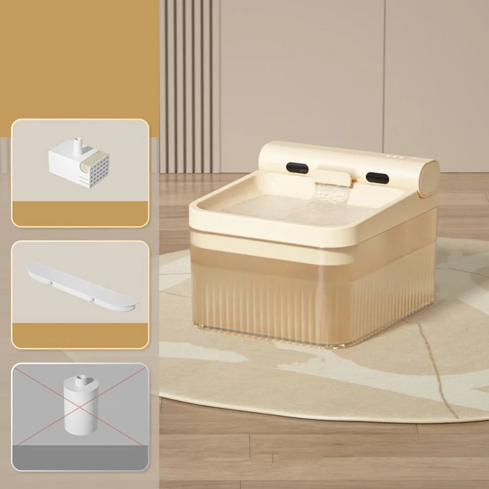 

Triple Filtered Cat Automatic Water Fountain Large Capacity Silent Operation Cat Drinking Fountain Filter Circulation Smart