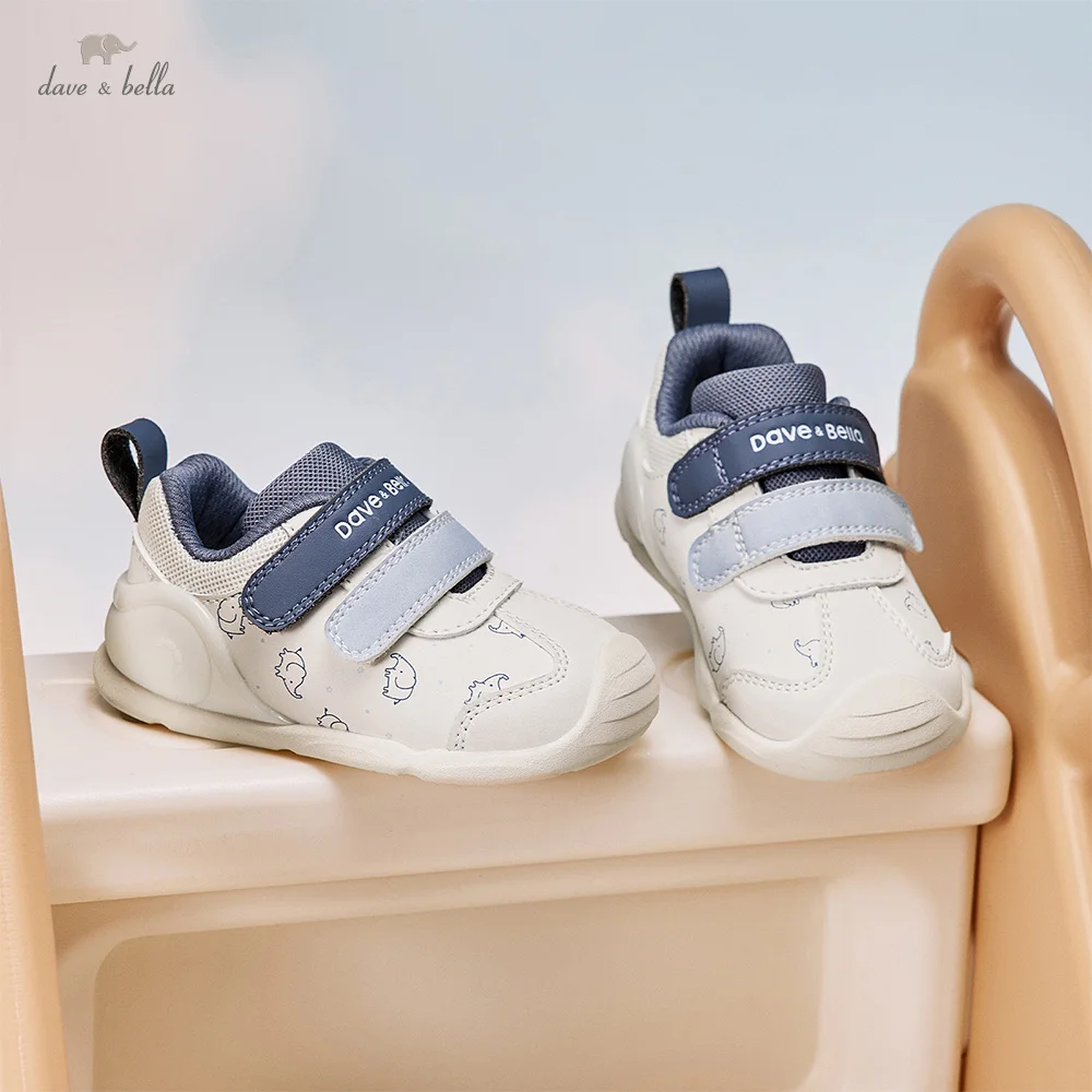 

Детские кроссовки Dave Bella, обувь для малышей, весенне-осенняя обувь для маленьких мальчиков, антибактериальная обувь, повседневная обувь для первых шагов на мягкой подошве DB1260046