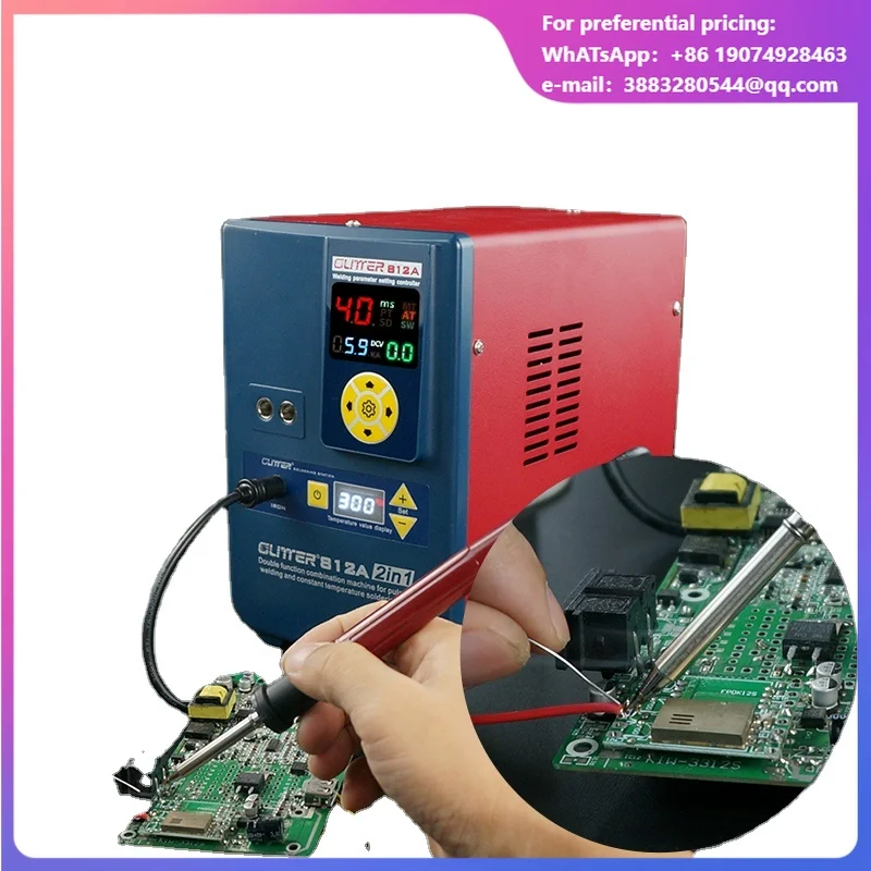 GLITTER 812A Lithium Battery Spot Welder Solder Multifunction 18650 Battery Pack Handheld Welding Touch