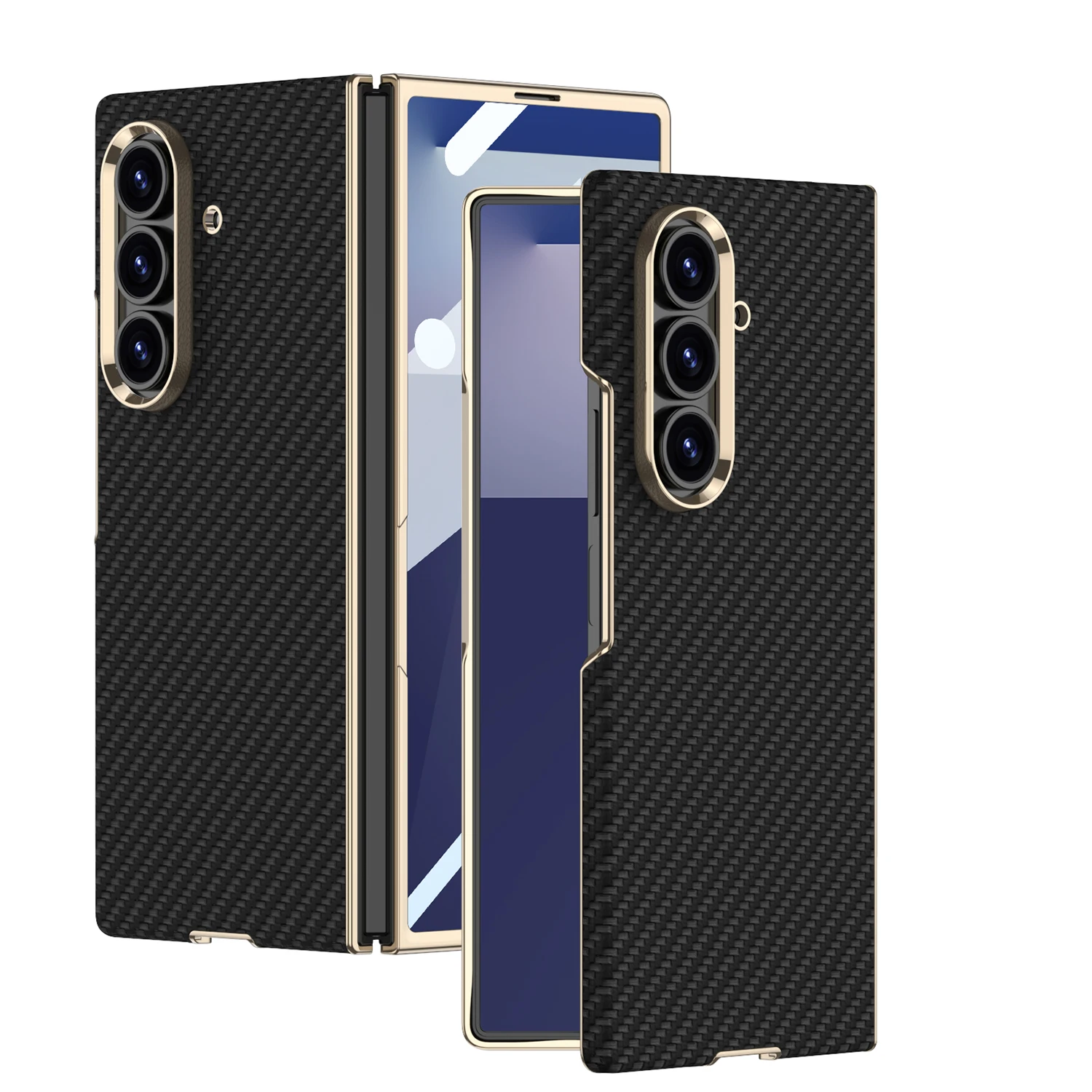 For Samsung Galaxy Z Fold 7 Case Eletroplating Curved PU Leather Front Screen Glass Protective Cover For Galaxy Z Fold 7 Case