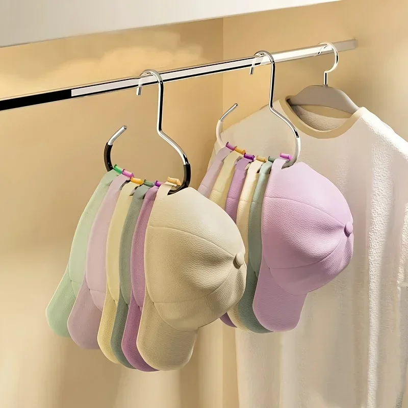2/5 stücke Hut Lagerung Haken Schrank Hut Aufhänger Halter Baseball Kappe Organizer Aufhänger Hut Lagerung für Schrank Schlafzimmer platzsparend