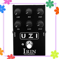IRIN UZI Distortion Electric Guitarra Effect Pedal Heavy Metal Distortion Effect True Bypass Pedal AN-35 Guitar Accessories