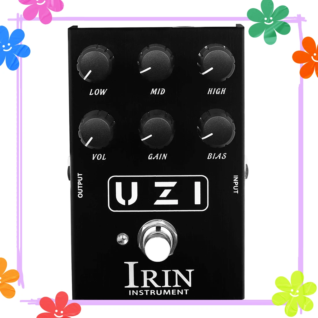 IRIN UZI Distortion Electric Guitarra Effect Pedal Heavy Metal Distortion Effect True Bypass Pedal AN-35 Guitar Accessories