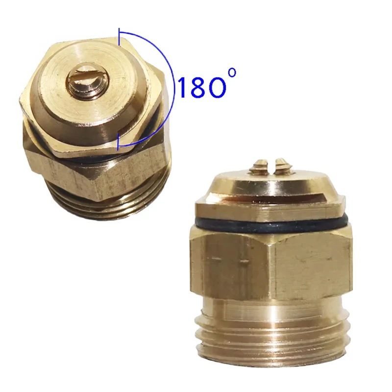 1/2 Inch Brass 180 Degree Adjustable Refractive Micro Sprinkler, Lawn Grass Garden Irrigation Sprayer, Mist Watering Nozzle