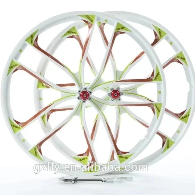 

26inch 10 Spoke Lightest Strongest Magnesium Alloy Bike Wheel /fixed Gear Type Hub Bike Wheel