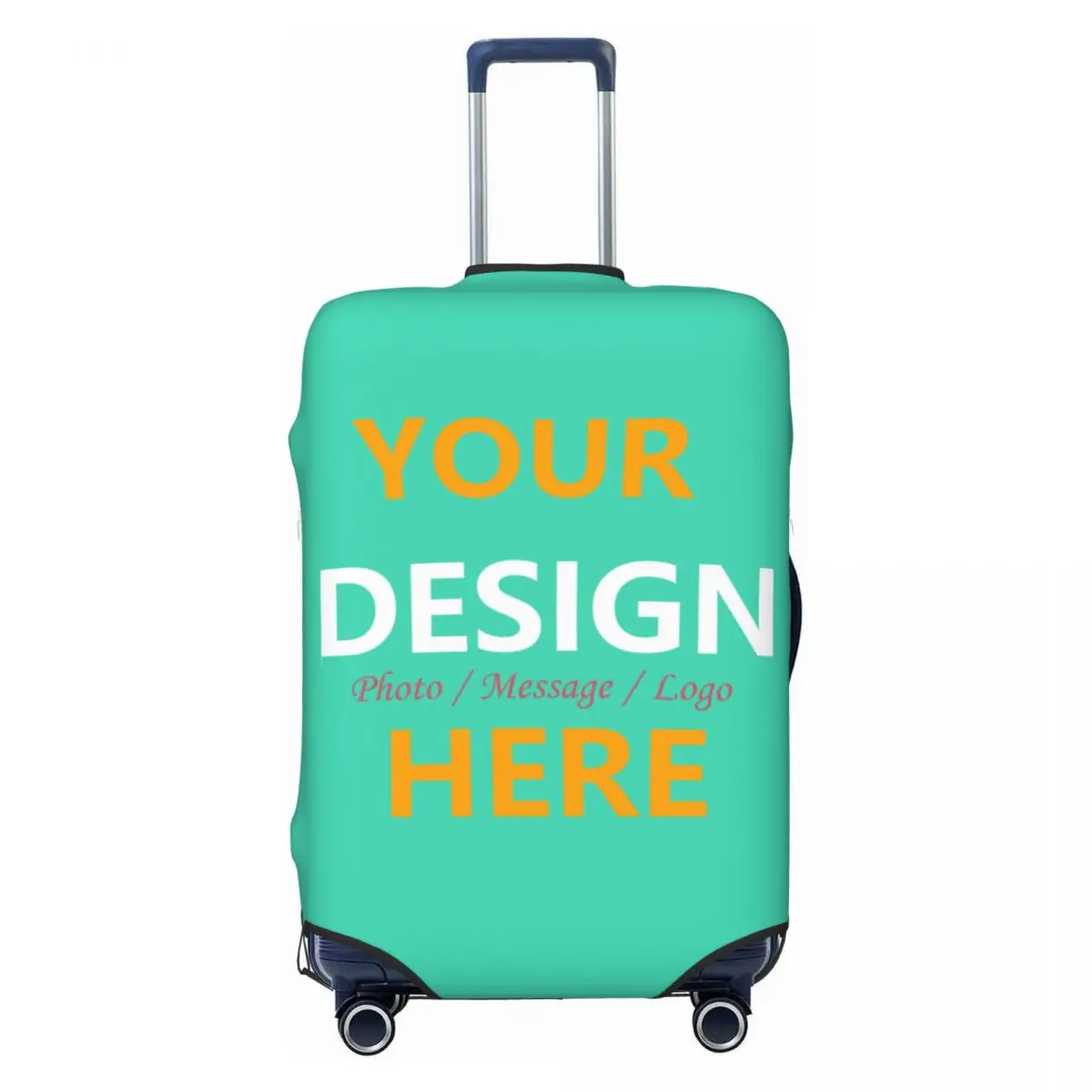 

Funny Custom Your Design Here Luggage Cover Protector Washable Personalized Customized Logo Printed Travel Suitcase Covers