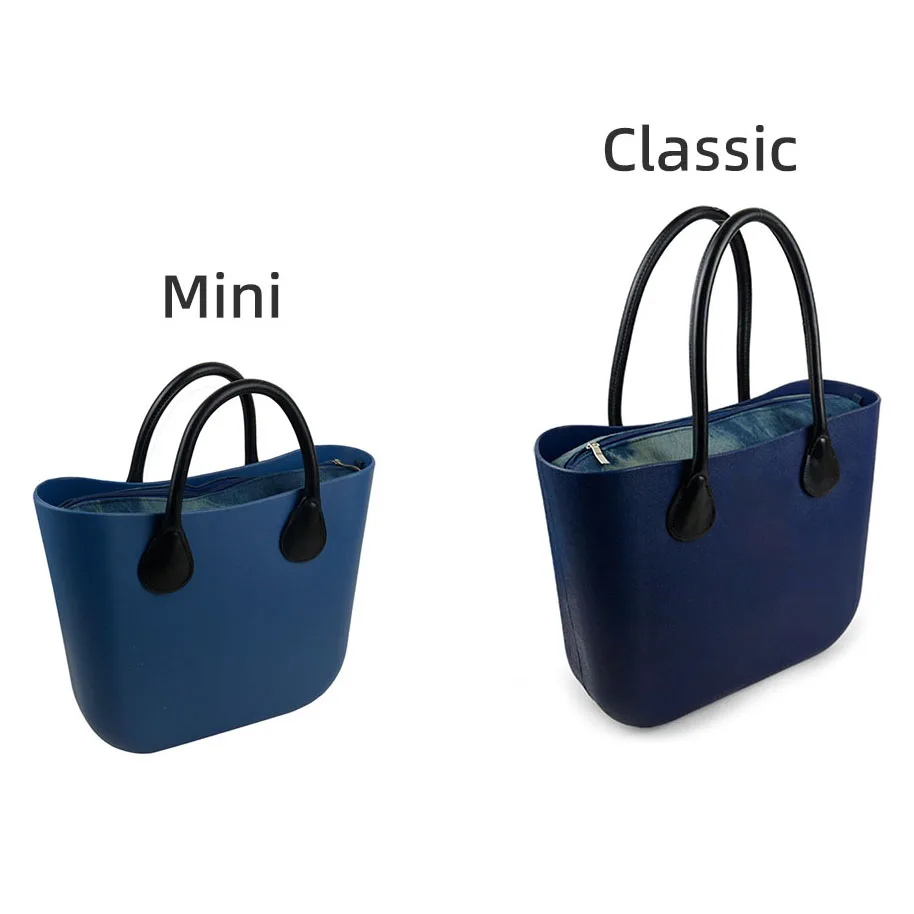 Tanqu-Mini tela vaquera clásica impermeable, bolsa O bolsillo interior para, forro de inserción para Obag, bolso de mano para mujer