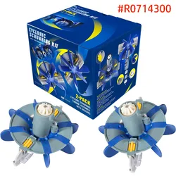 (2 PCS/Set) Cyclonic Scrubbing Turbine Assembly #R0714300 Will Fit for Zodiac Pool Cleaner MX8 MX6 and the NEW Elite MX8 & MX6