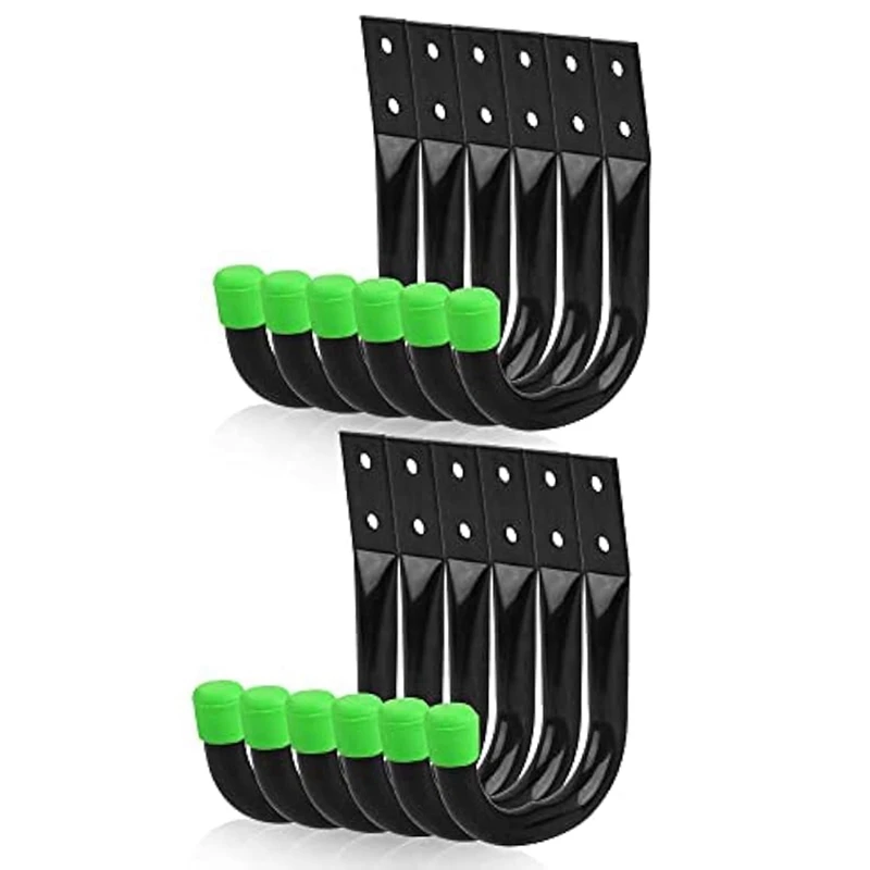 

AAAN-12Pcs Heavy Duty Garage Storage Utility Hooks, Utility Hooks For Garage Wall,Bike Hooks For Garage Wall