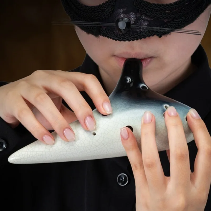 12 Holes Ocarina Alto AC Tone Ocarinas Flute Meditation Sound Healing Ocarinas Professional Accompaniment Musical Instruments