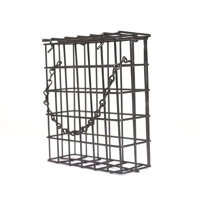 Suet Bird Feeder Cube Cage Food Container Outdoor Hanging Wild Birds Parrot Feeding Tree Portable Fruit and