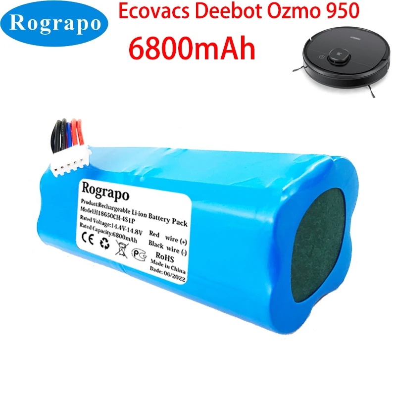 Nowy 14.8V 6800mAh S10-LI-144-5200 baterii dla ECOVACS Deebot Ozmo 950 T8 + moc MAX T9 AIVI DX65 Hero DX96 DX93 odkurzacz