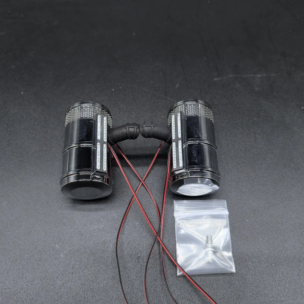 Metalen luchtfilter met licht voor RC Tamiya Truck 1/14 56301 56344 King Hauler