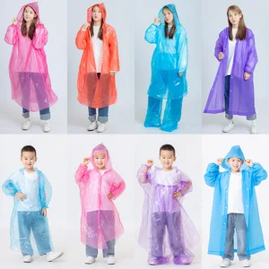 Disposable Full-Body One-Piece Transparent Rain Poncho: Extended, Thickened, Portable Design for Adults – Ideal for Rafting