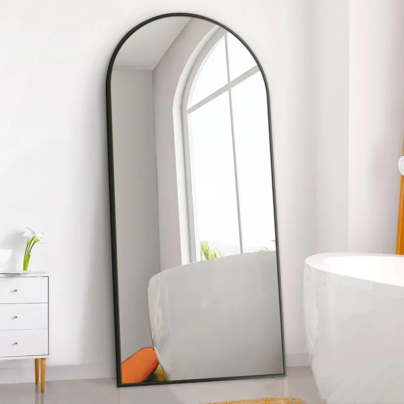 65x22 Inch Arch Full Length Mirror, Modern Design Standing Floor Mirror, Full Body Mirror