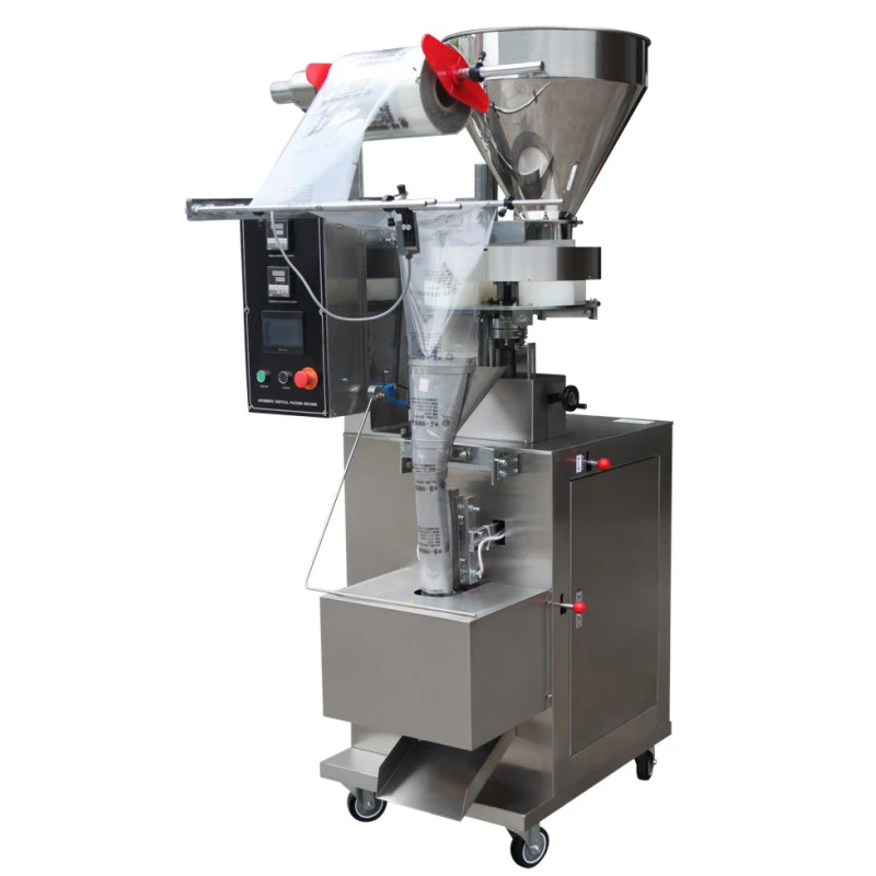 DXDK-500V Hualian Automatic Food Packaging Granule Grain Plastic Bag Air Sucking Filling Sealing Vertical Packing Machine